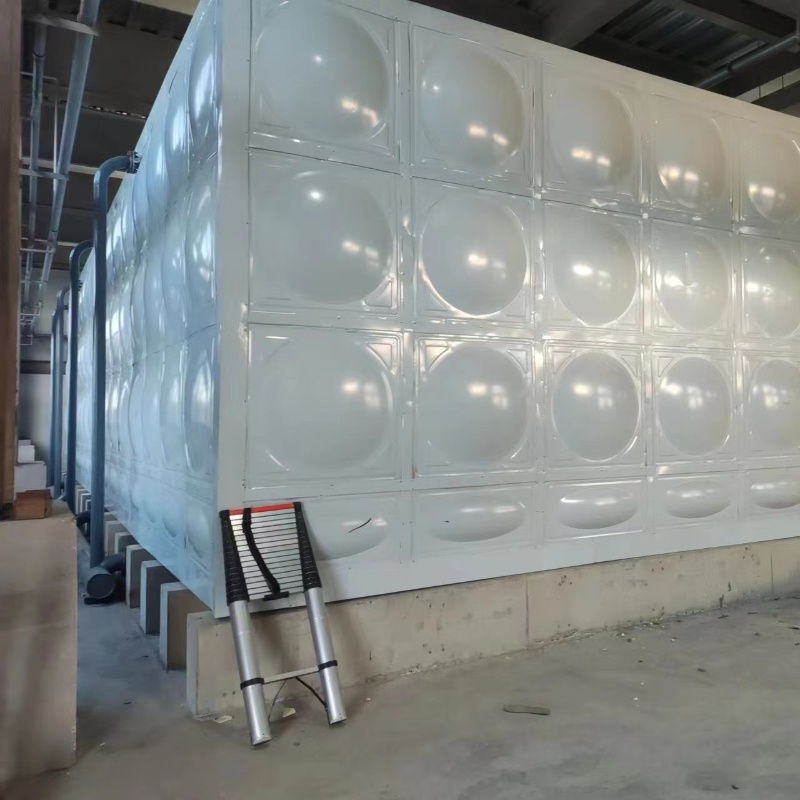 河北唐山曹妃甸熱力公司1080立方熱水箱注水完成，圓滿(mǎn)交工